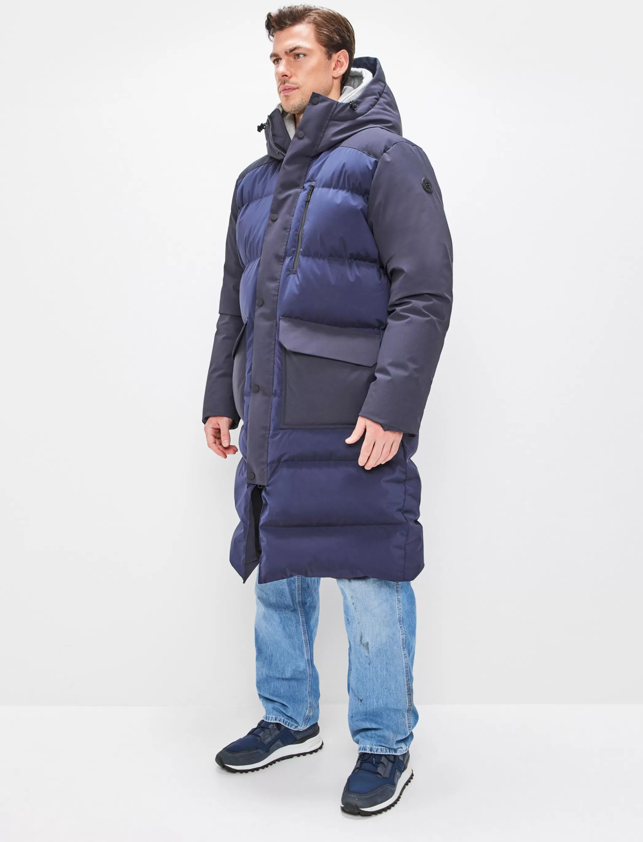 Outlet Boncourt Down Coat - Navy Klader