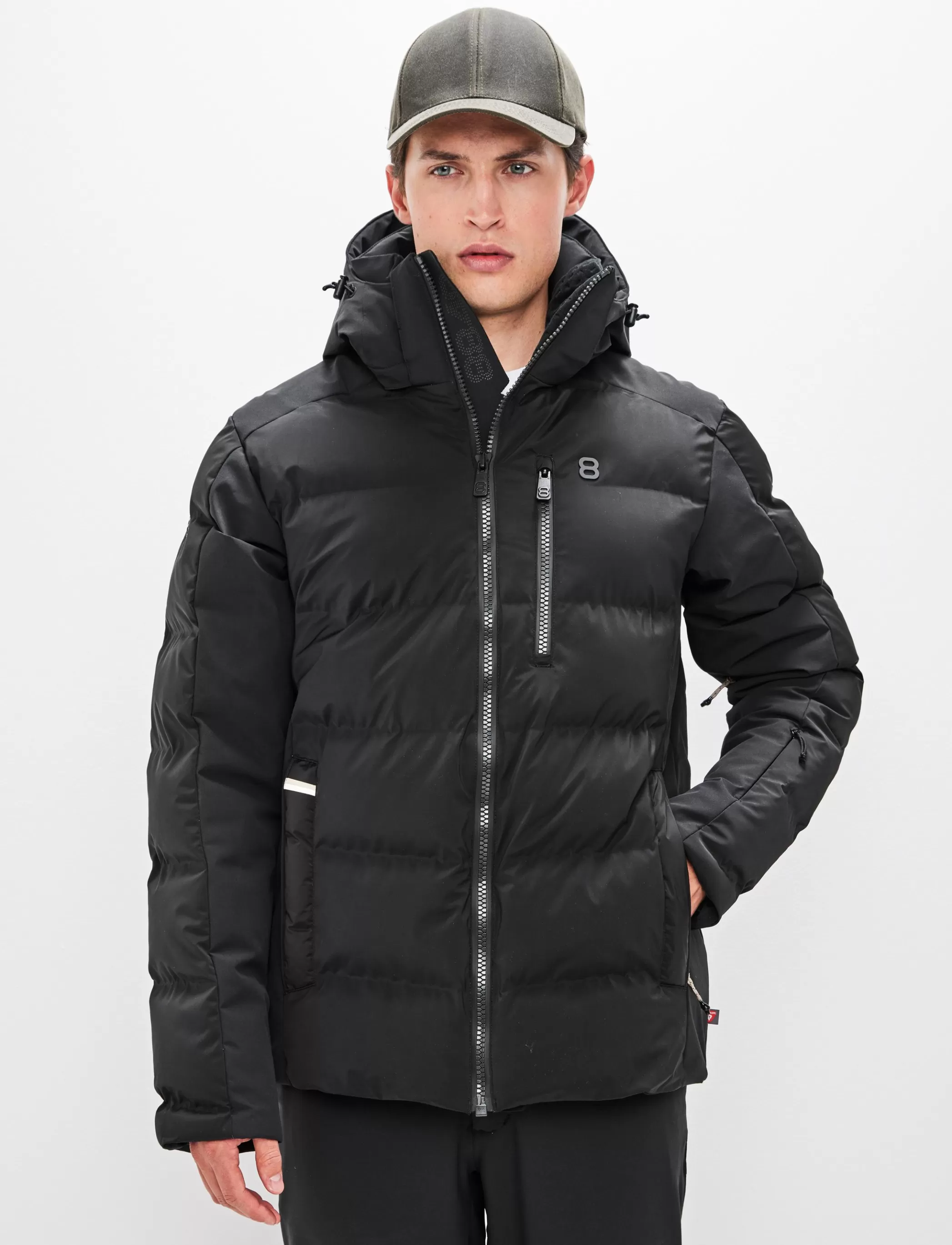 Outlet Malik Ski Jacket - Black Skidkläder
