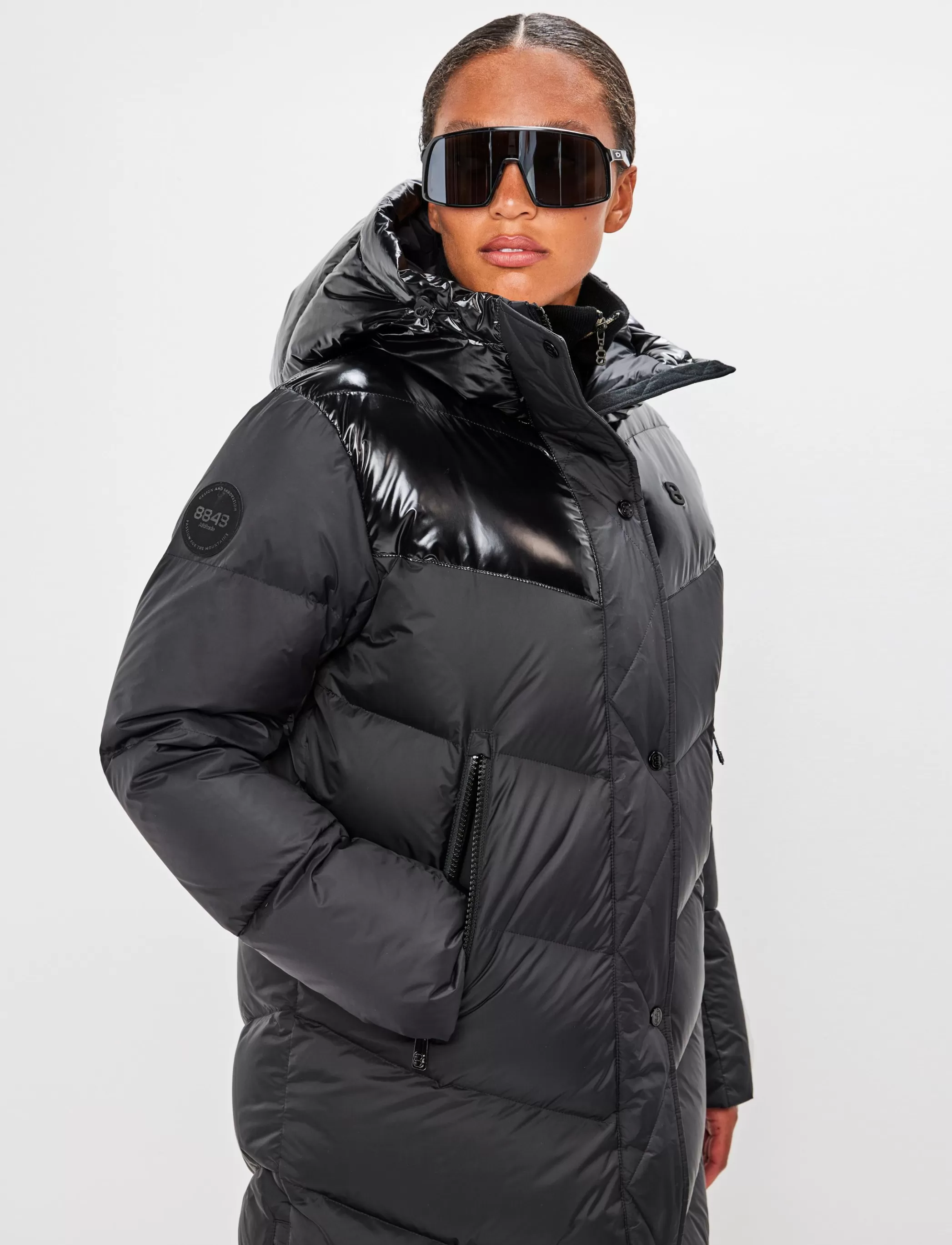 Store Milano W Down Coat - Black Klader