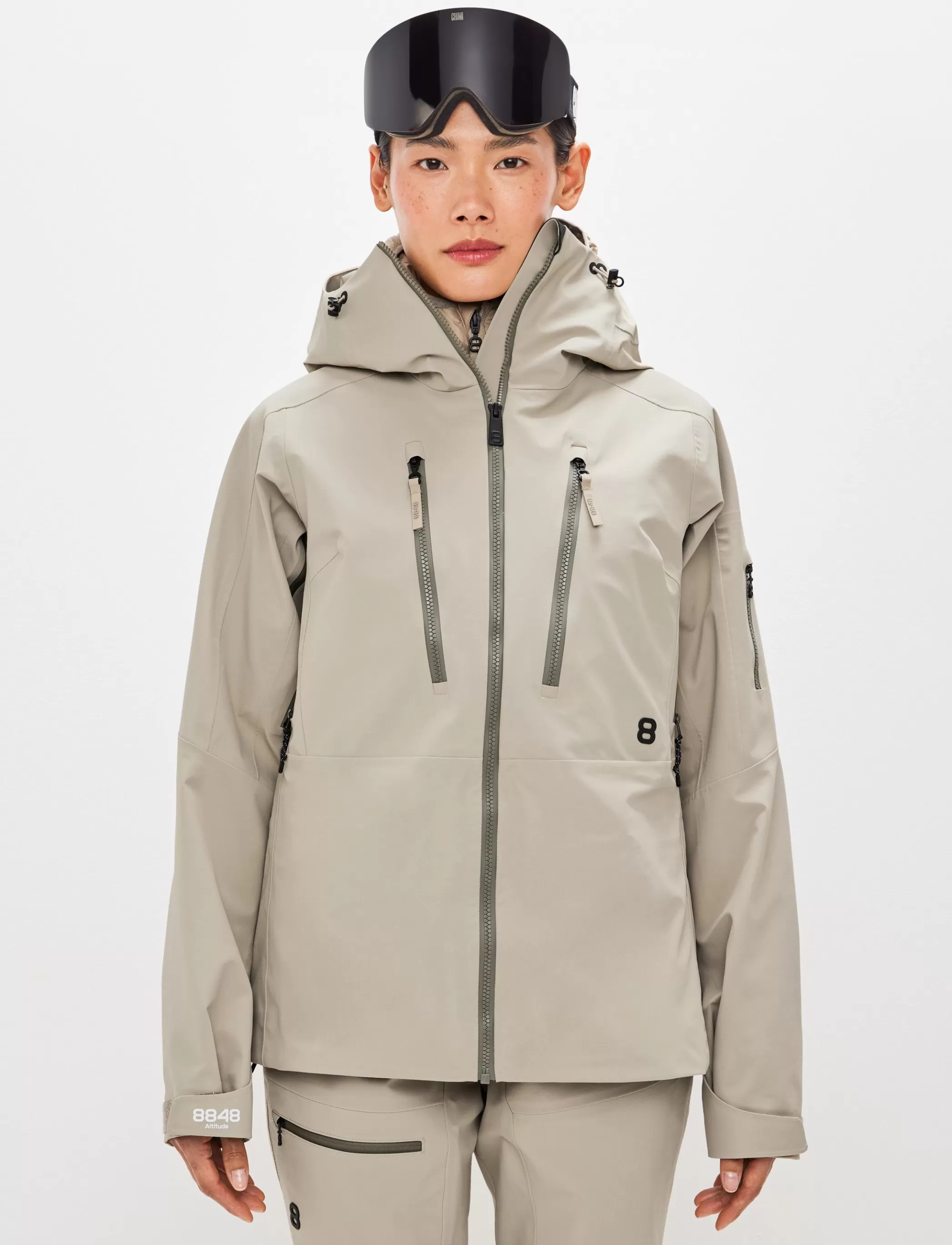 Store Pow 3.0 W Shell Jacket - Lt Fallen Rock Klader
