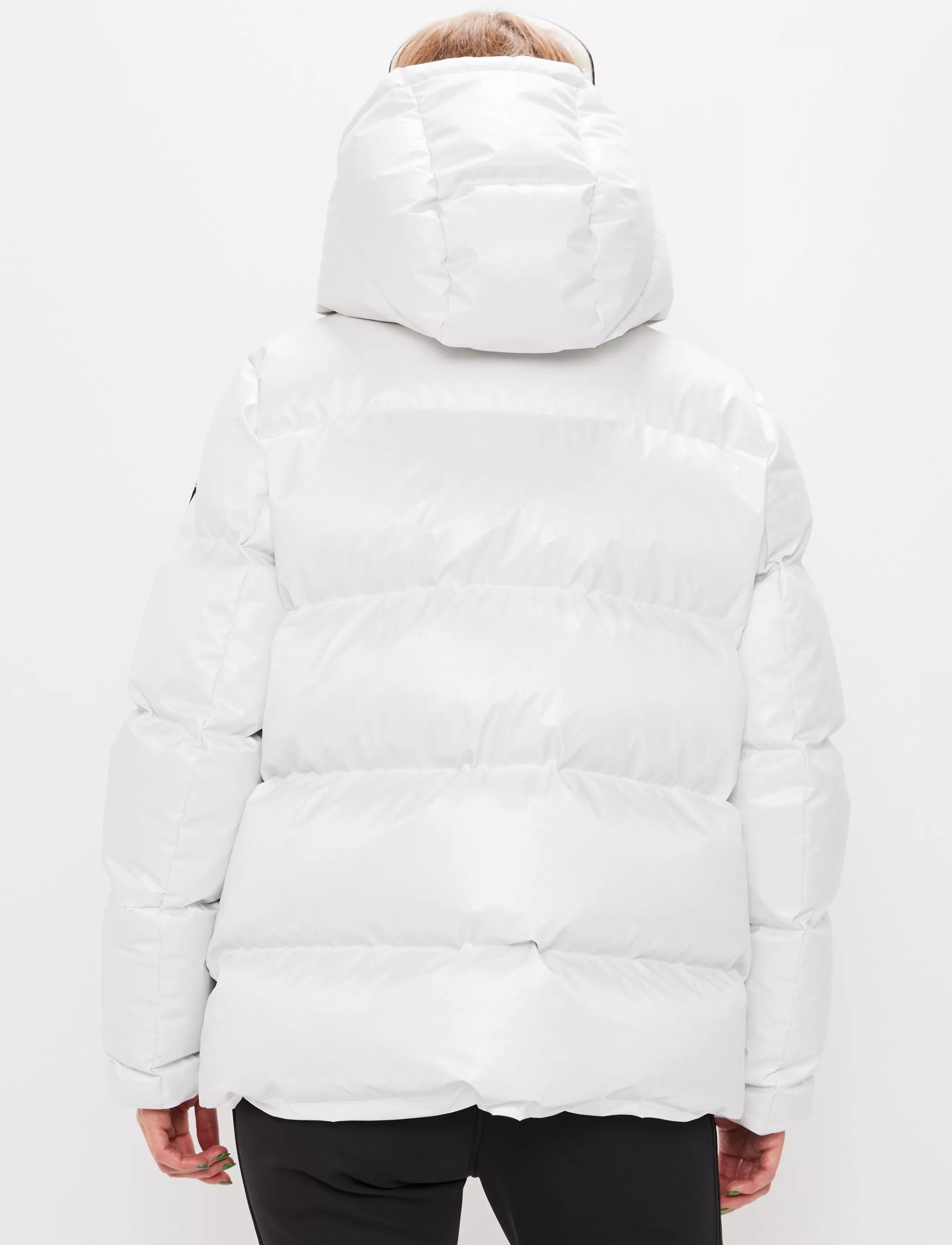 Online Sarah W Ski Down Jacket - Blanc Skidkläder
