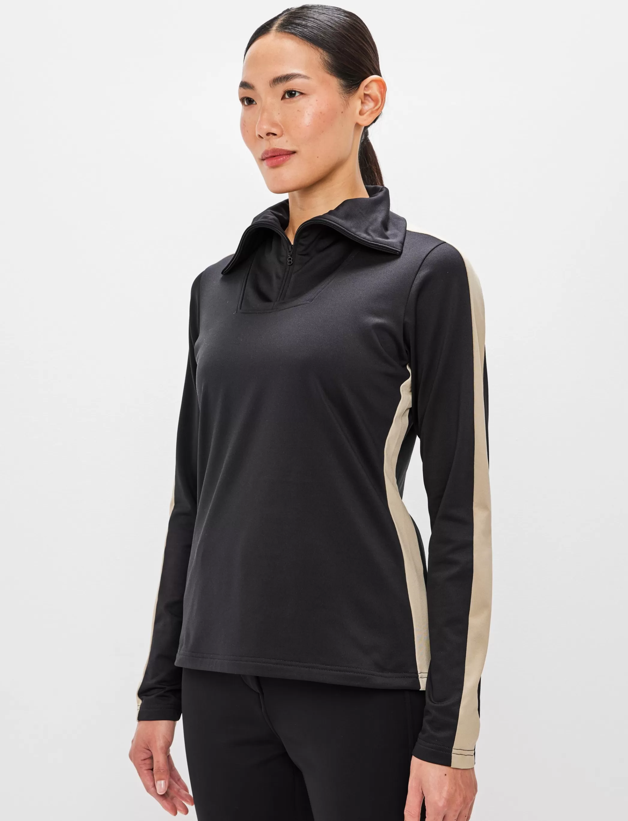 Discount Vanessa W 1/2 Zip Sweat - Black Klader